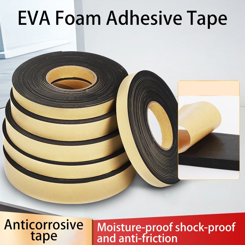 Sterk zelfklevende EVA enkelzijdige schuimtape, deur- en raamafdichting, wind- en geluiddicht, tafelhoekbescherming