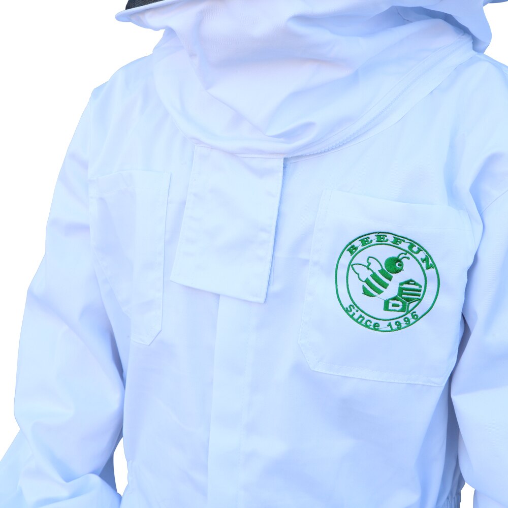 Beefun Beekeeping Suit Full Body Veiled Clothing White Protective Clothing With Hat Apiculture Bee Suits