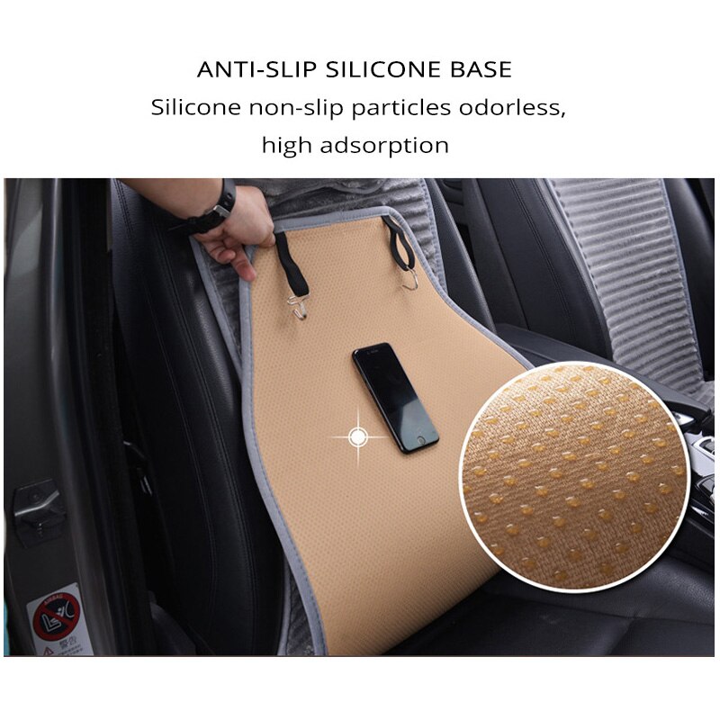 AUTOYOUTH-Funda de asiento de coche de terciopelo Nano para invierno, con reposacabezas, 5 colores, Universal, Protector de cojín, estilo de coche