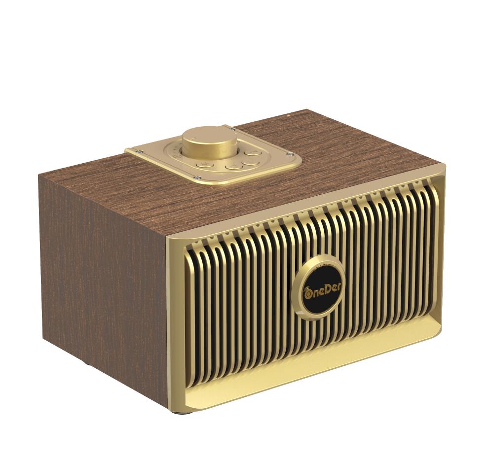 Bluetooth Speaker Retro Classic Wooden Super High Sound Boom Box Home Wireless Speaker Stand Furniture Desktop Sound Box