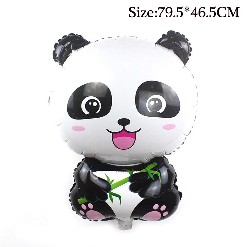79.5*46.5cm stor størrelse ballon børn tegneserie panda folie balloner oppustelige legetøj søde dyr ballon legetøj til børn udendørs legetøj: Default Title