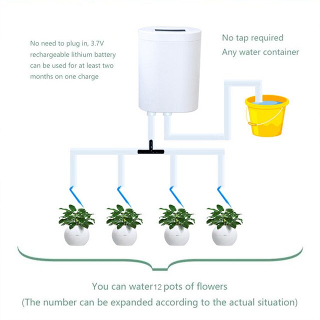 8/4/2 Drip Heads Automatic Watering System House Plants Self Watering System Easy Installation Irrigation Tool for Potted Plants: A-4