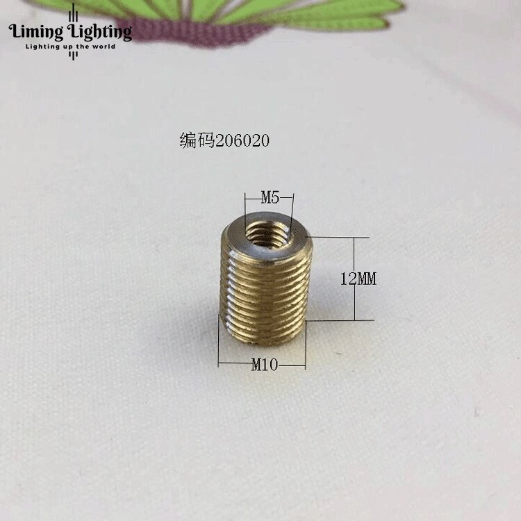 M6 Zu M10, M8 Zu M10, m10 Zu M14 Gewinde Hohl Rohr Adapter Innen Außen Gewinde Koppler Förderer Adapter: Elfenbein