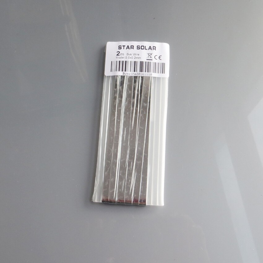2 metros/lote 5,0x0,2mm barra de bus solar cable para PV cinta tabulación CABLE 10m tab wire