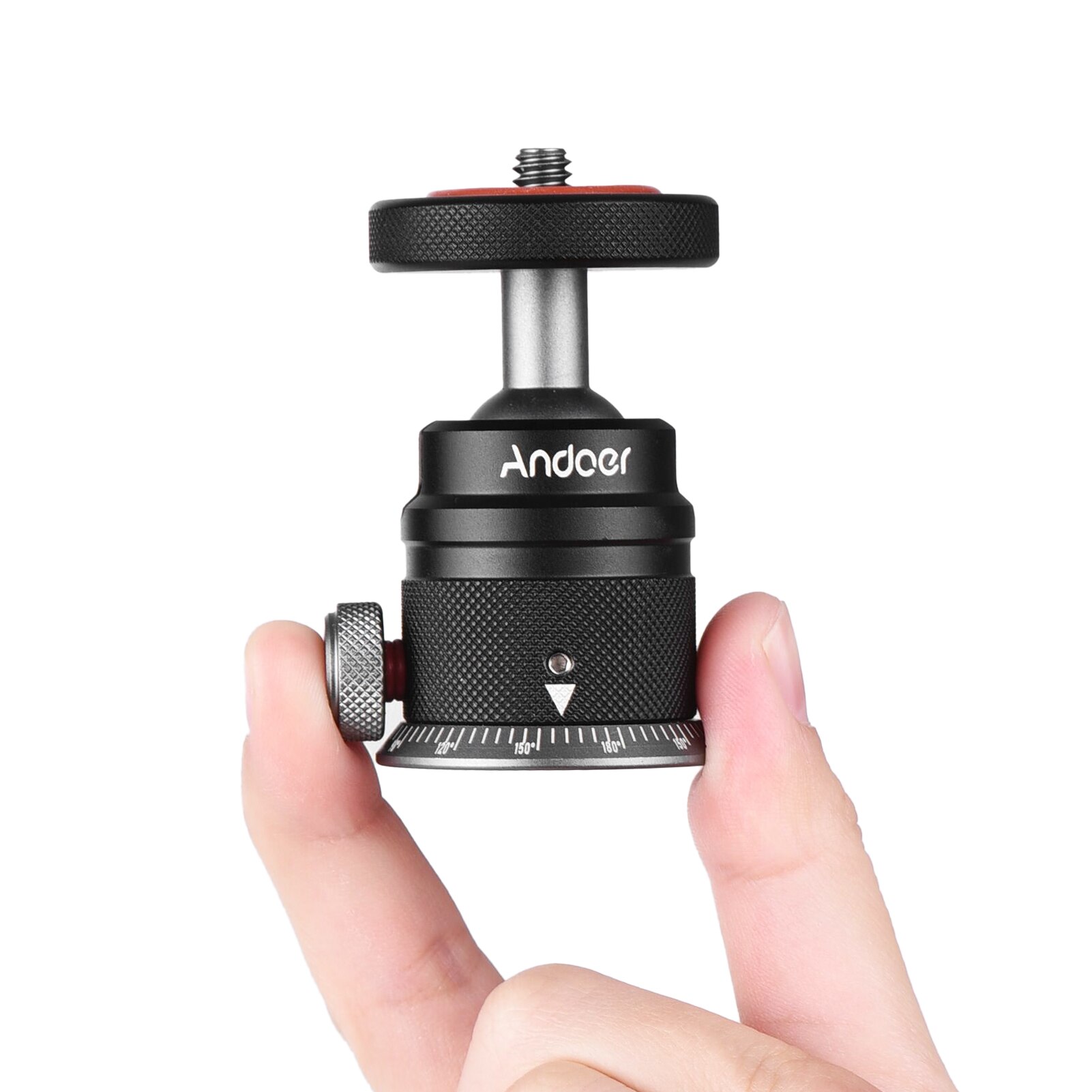 Andoer-tripé de liga de alumínio com suporte de esfera, panorâmico, 360 ° de giro, base escalada, 180 de montagem universal para dslr