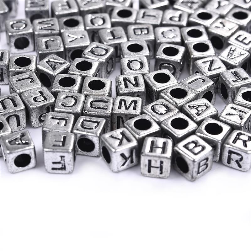 100pc Mixed English Letter Acrylic Beads Flat Heart Alphabet Number Beads For Charms Bracelet Necklace For Jewelry Making DI: 09