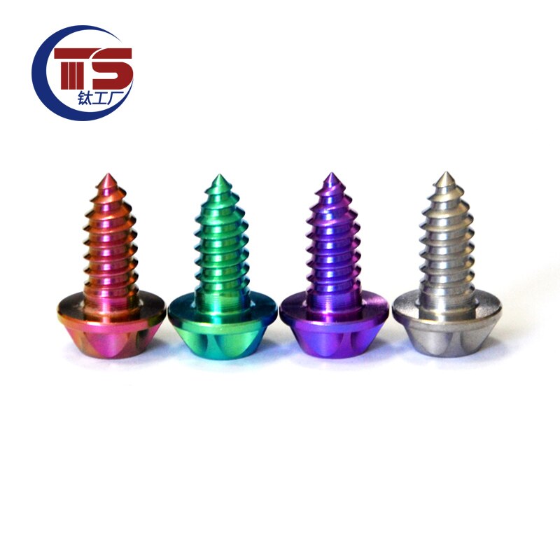 Ts Titanium Ti M4x15mm M6X15/20Mm Zelftappende Knop Torx Schroef Voor Motorfiets Auto (10Pcs)
