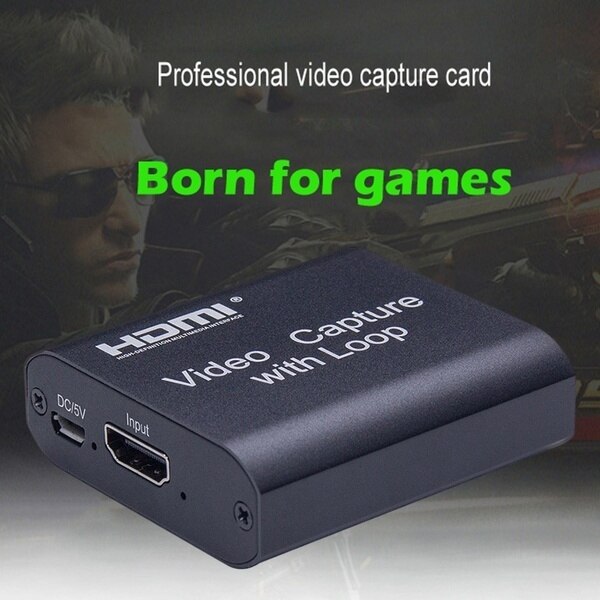 Mini 4K 1080P HDMI To USB 2.0 Video Capture Card Phone Game Recording Box for PC DVD Live Broadcast