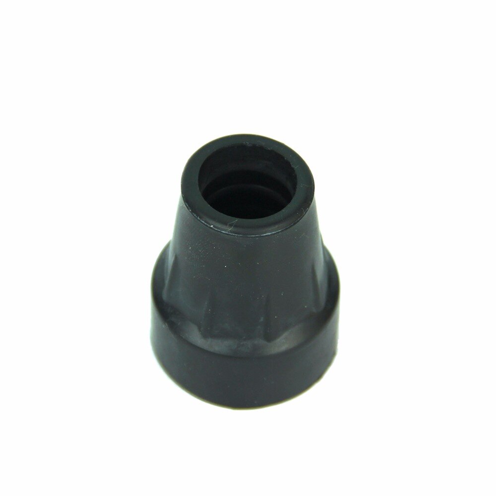 1 pièces bas 19mm gomme souple tampons en caoutchouc marche randonnée bâtons fin couverture conseils canne béquille coussinet en caoutchouc robuste virole en métal
