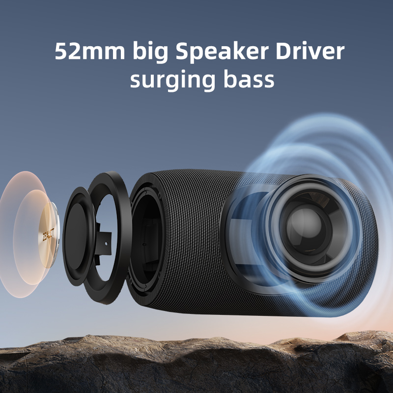Ijveraar S32 Draadloze Bluetooth Speaker Mini Draagbare Hifi Subwoofer Luidspreker Met Fm Radio Kolom Ondersteuning Tf, Tws, usb Flash Drive