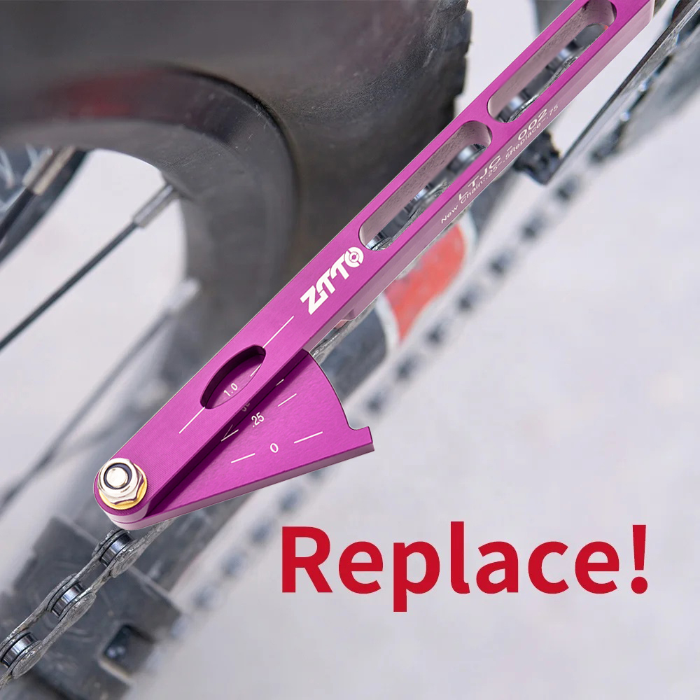 ZTTO-Herramienta Universal para indicador de desgaste de cadena de bicicleta, herramienta de eslabón de cadena, herramienta de reparación de ciclismo de aleación de aluminio