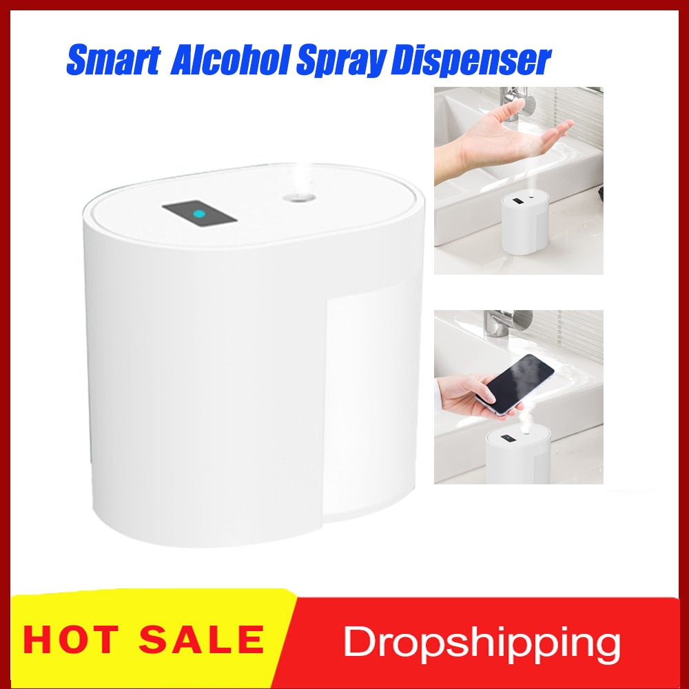 Smart Automatic Touchless Alcohol Spray Dispenser Hand Cleaner Sterilizer Portable Alcohol Disinfectant Sprayer for Hand Phones