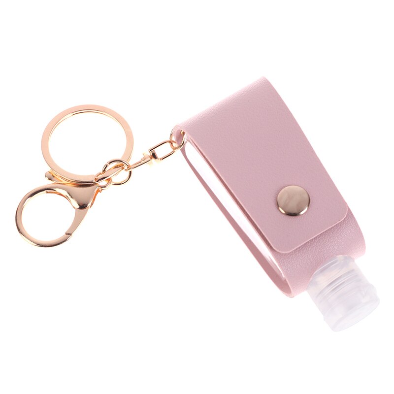 1PC Travel Portable Keychain Hand Gel Holder Split Bottles Mini Hand Sanitizer Split Bottle No Clean Detachable Cover Bottle: YKHG0095-PK