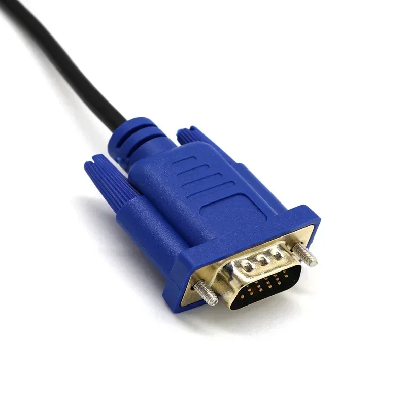 VGA To HDMI-15 Pin Video Cable Converter Adapter Full HD 1080P Converter Adapter Cable Computer Replacement Accessory