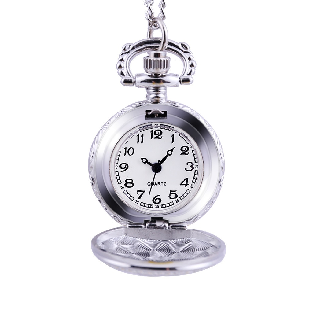 Vintage Pocket Watch Personality Retro Large Pocket Watch Engraved Quartz Pocket Watch Часы