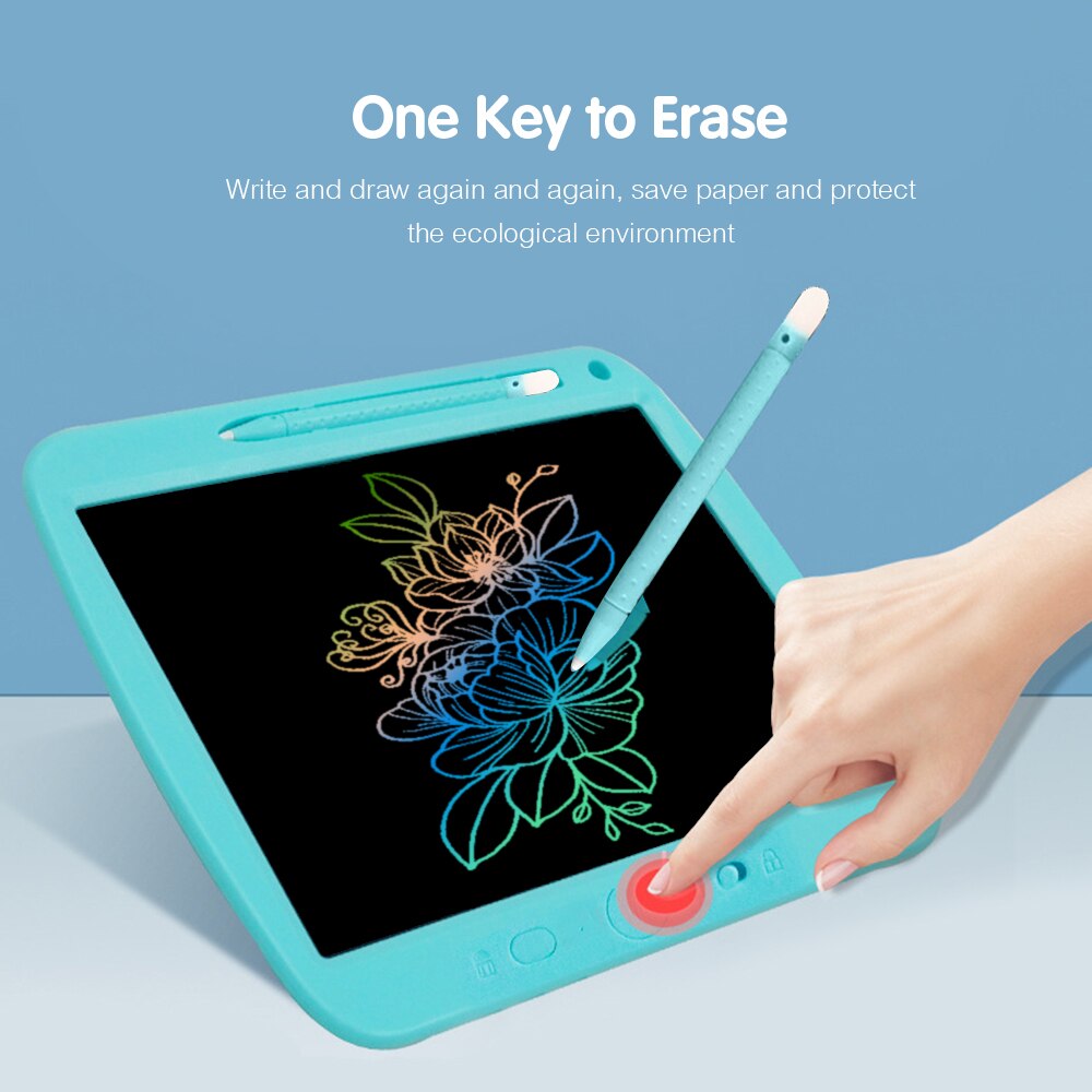 LCD Writing Tablet 9 Inch Partly Erasable Pressure-sensitive Drawing & Writing Board Eye-protective WritingPad for School Office