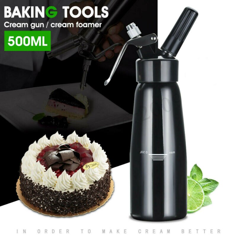 500ML Whipped Cream Butter Dispenser Whipper Foam Maker Aluminum Whipped Cream Butter Dispenser Dessert Tools