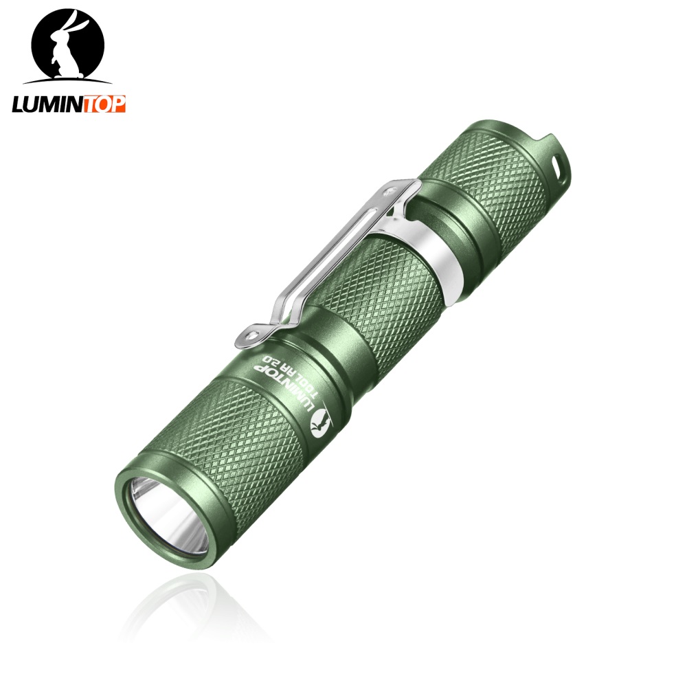 Färgglad ficklampa 14500 ficklampor lumintop verktyg  aa 3.0 900 lumen 127 meter edc mini ficklampa med magnetisk svans