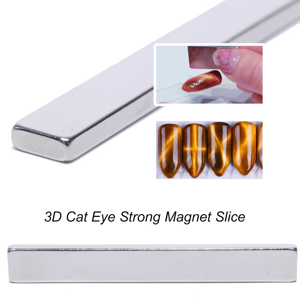 Volledige Beauty 1Pcs 3D Sterke Cat Eye Magneet Stok Slice Voor Uv Gel Vernis Nail Tool 3D Lijn Streep effect Nail Gel Decor CH556-1