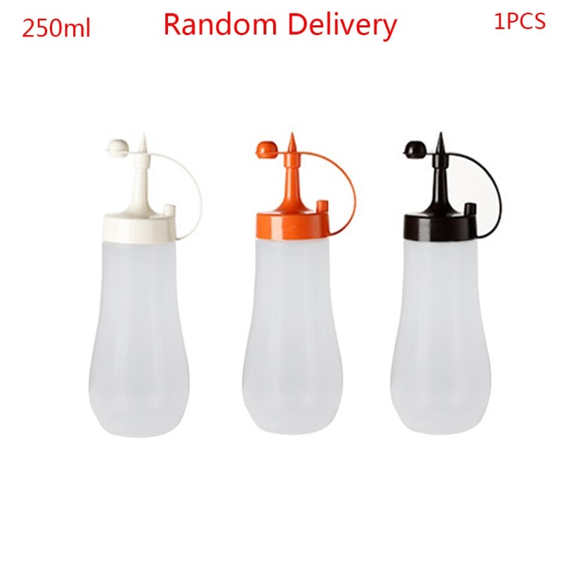 250/360/480/720ml Condiment Squeeze Bottle Creamy Salad Dressing Vinegar Oil Ketchup Condiment Dispenser Kitchen Gadget: 01