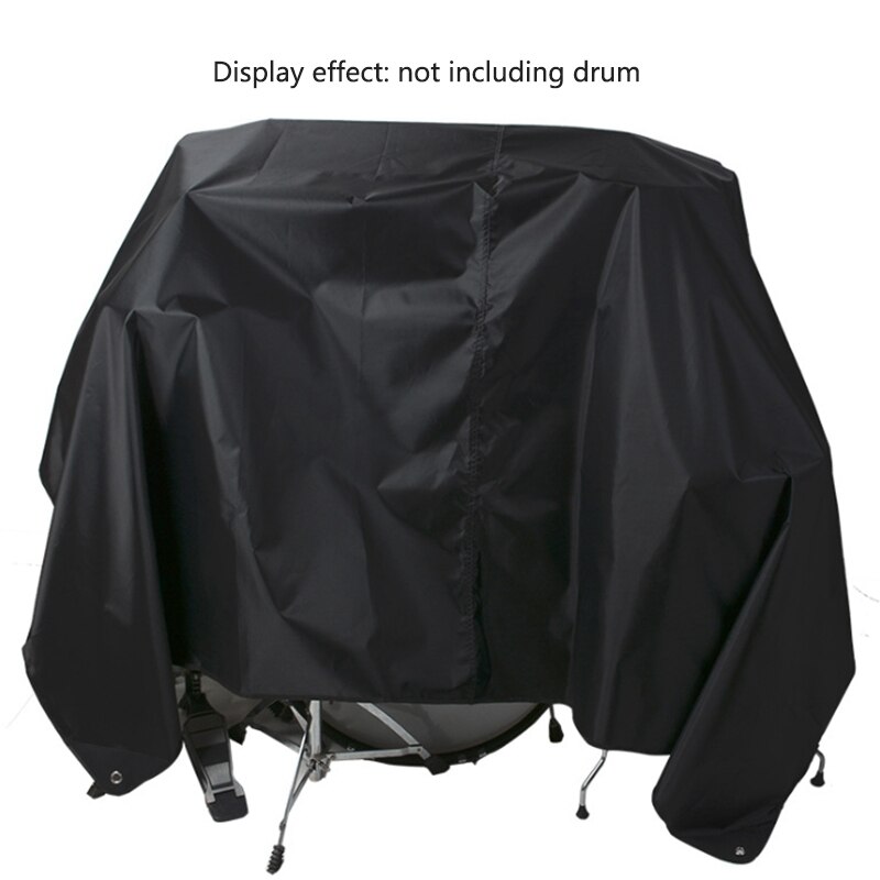 Drum Dust Cover Weighted Corners Waterproof Musical Instrument Dust Cover Silver Acrylic Coating Protects
