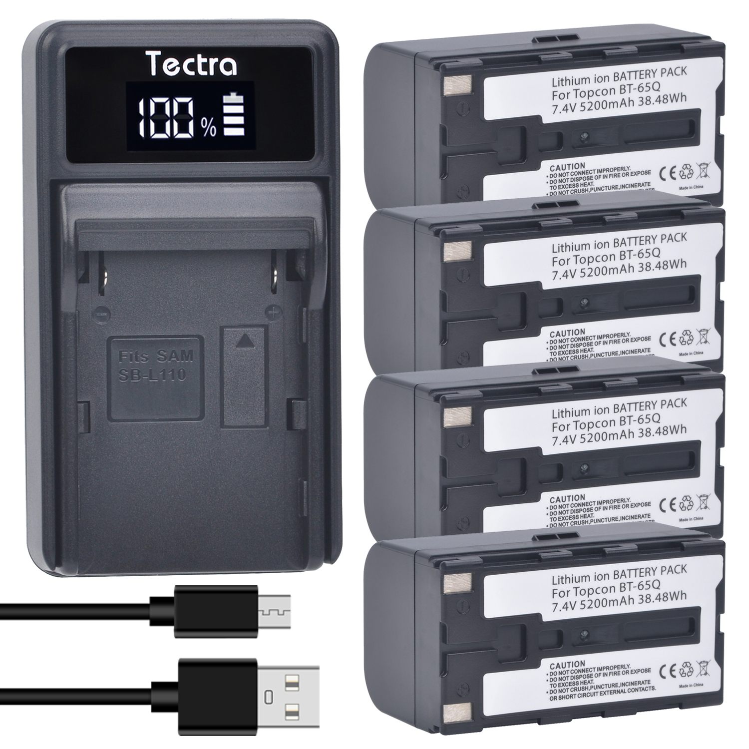 5200mAh BT-65Q BT65Q Battery or LED Charger for Topcon BT-60Q BT-61Q BT-66Q Topcon FC 200 2200 2500,GPT-7000i 7500 GTS-750 900