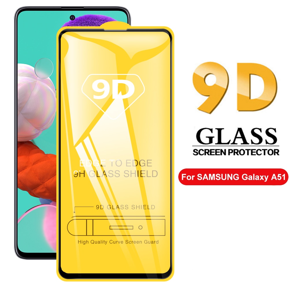 9D Gehard Glas Voor Samsung Galaxy A52 S A72 5G 4G Screen Protector Voor Samsung A51 A71 A53 a73 A13 A12 Volledige Cover Glass Film