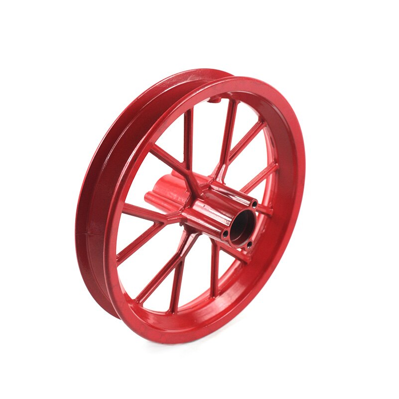 Paire avant arrière 121/2x2.75 pneu roue jante remplacement pour 49cc Mini Moto Pocket Dirt Bike, rouge: Front hub
