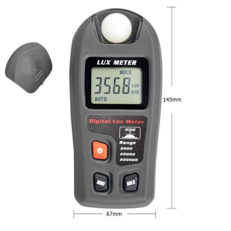 Protable Mini Digital Luxmeter High Precise Digital Illumination Meter Light Intensity Measure Instrument Luminometer 0.1-200.00