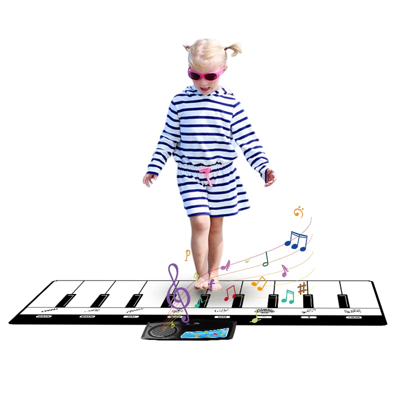 110 x 36cm baby muziek piano mat 10 sleutels ontwikkelen intelligentie speelmat muziek educatief speelgoed voor kinderverjaardag