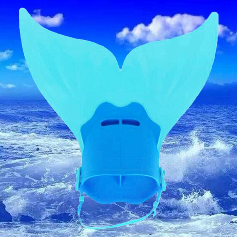 Kids Swimming Fins Training Flipper Mermaid Swim Fin Swimming Foot Flipper Diving Feet Tail For Children Water Sports Training
