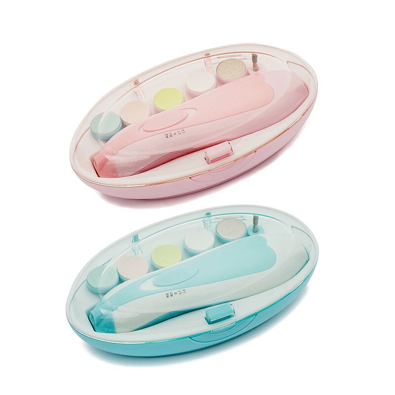 Abay veilige elektrische nagelknipper, nageltrimmer voor baby's, manicure, pedicure, tondeuse, schaar, nagelverzorging voor kinderen en baby's