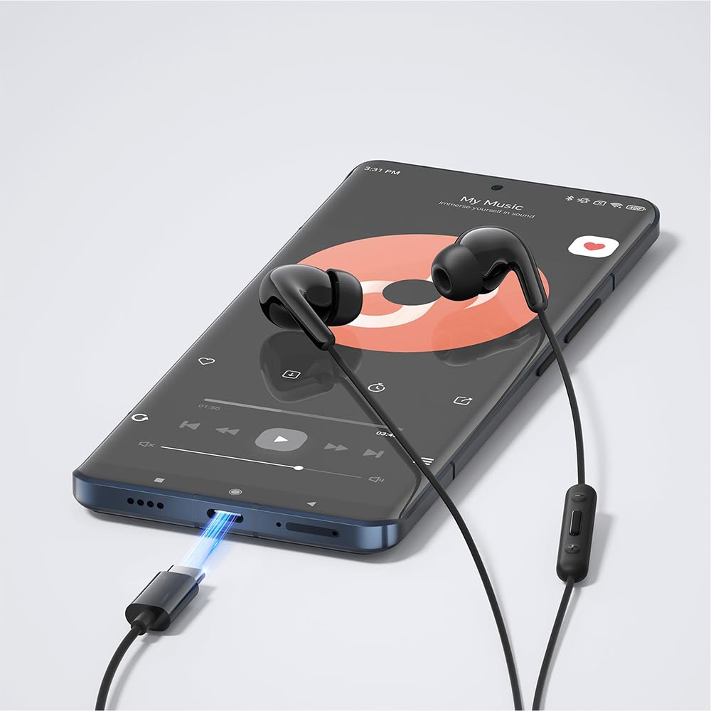 Auriculares originales Xiaomi tipo C Mi 14 iphone 15 16 Pro max auriculares internos Redmi Note 10 9 tipo C auriculares con cable teléfono