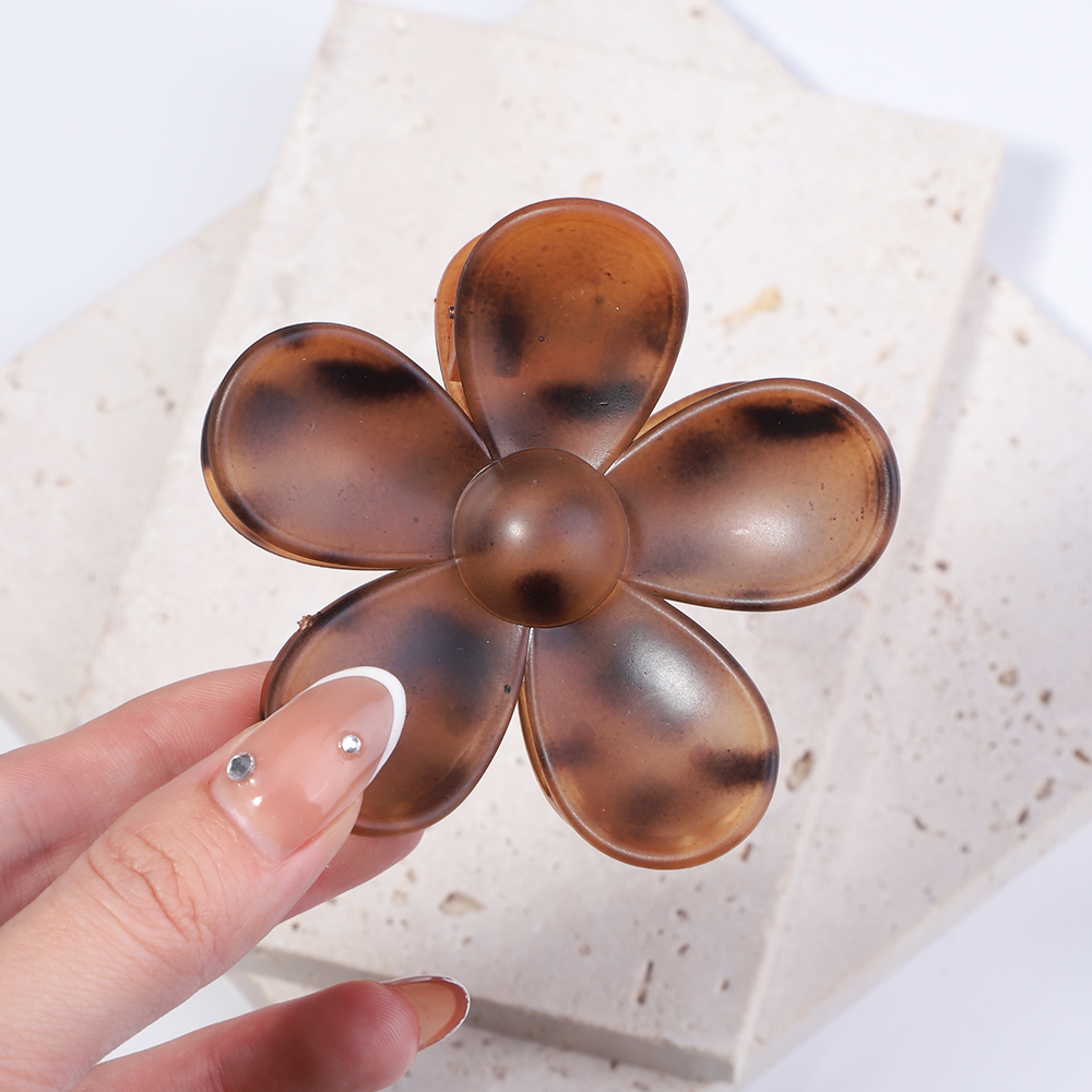 Pinces à cheveux en forme de fleur coréenne pour femmes et filles, barrettes, griffes de crabe, queue de cheval, épingles à cheveux, barrettes de bain, accessoires de coiffure: vert clair