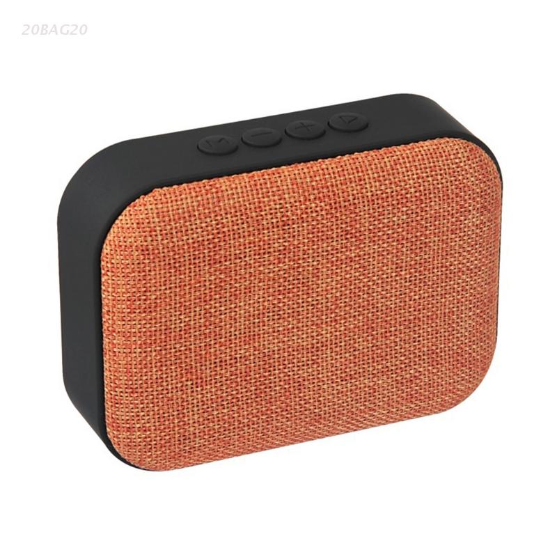Desk-top Bluetooth-compatible Sound Bar Hifi Sound Speaker Support TF U Card Play FM Radio BassBoom Speakers: Orange