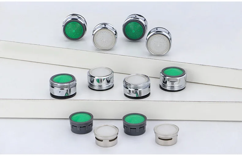 Bubbler pulverizador 2 pçs latão com rosca torneira aerador polido peça de substituição torneira bubbler pulverizador para cozinha do banheiro