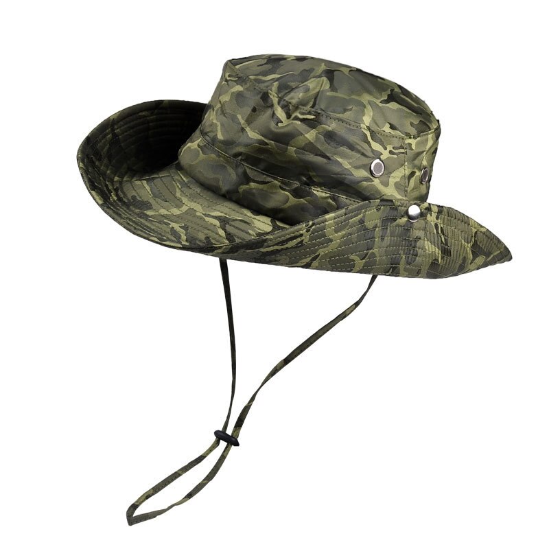 Sombrero de pescador de protección UV, sombrero de pescador para pesca, sombrero de pescador para exteriores, sombrero de cubo impermeable de paja, sombrilla plegable de secado rápido: JG