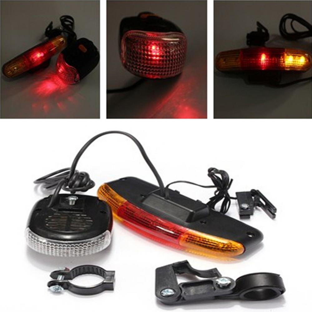 Fahrrad Rücklicht XC-408 Fahrrad Fahrrad 7-LED Sicherheit Warnung Blinker Licht Brems Schwanz Lampe Horn Nacht Radfahren Fahrrad induktion Lampe