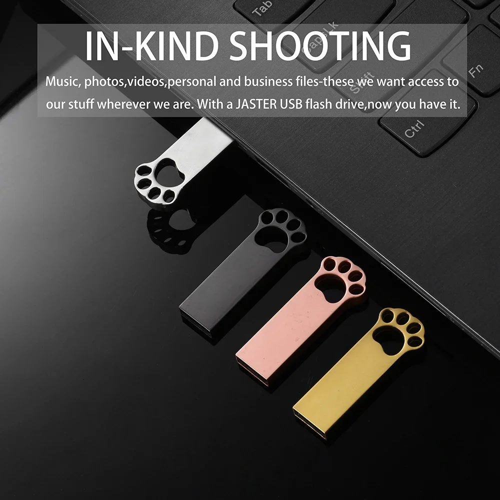 USB 2.0 Flash Drive High Speed Pen Drive 128GB 64GB Cute Metal Memory Stick 32GB 16GB Key Chain U Disk 8GB for Computer 4GB