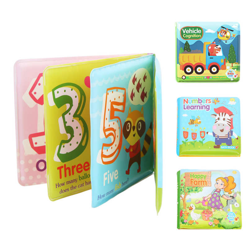 Infant Bath Book EVA Foam Bath Book for Bathroom for Bedroom for Travel