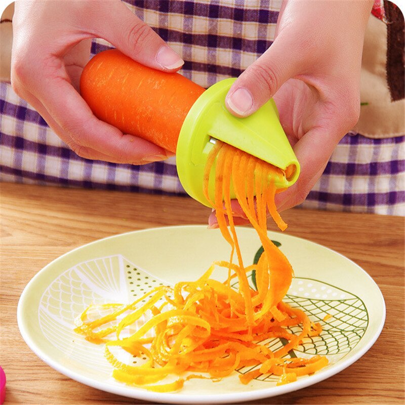 1Pc Groente Wortel Radijs Cutter Shred Slicer Spiraal Apparaat Keuken Accessoires Keuken Goederen Cuisine Keuken Gadget Trechter