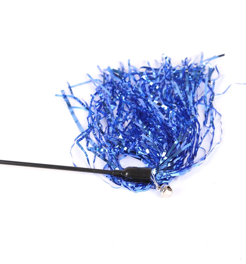 Pet Cat Teaser rod Reflective Strips Cat feather wand toy Cat Catcher Teaser Stick Cat interactive toys kitten training gatos