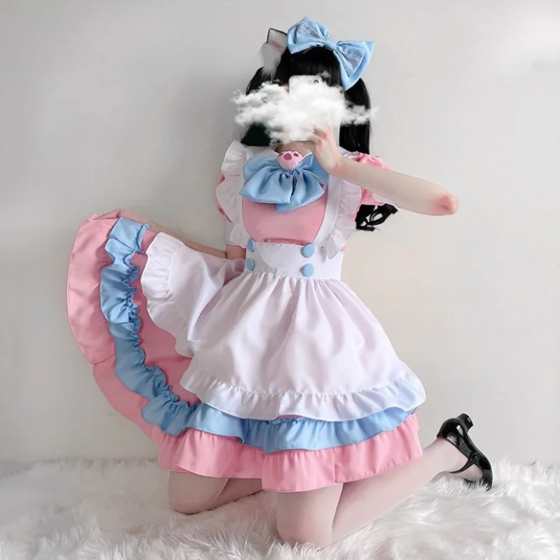 Robe Lolita Robe de Demoiselle d'honneur Grande Taille Jupe Mignonne Gros N Diego Fille Robe Cosplay Kostüme Gar Vajements