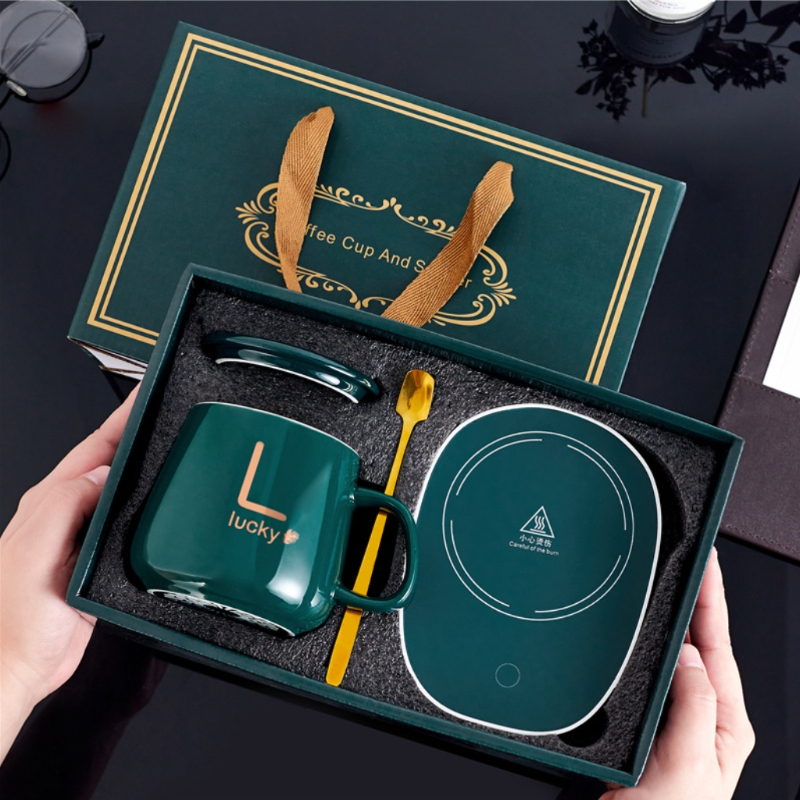 # Juego de tazas cálidas de 55 grados, taza calefactora de cerámica con temperatura constante, perfecta para y uso diario