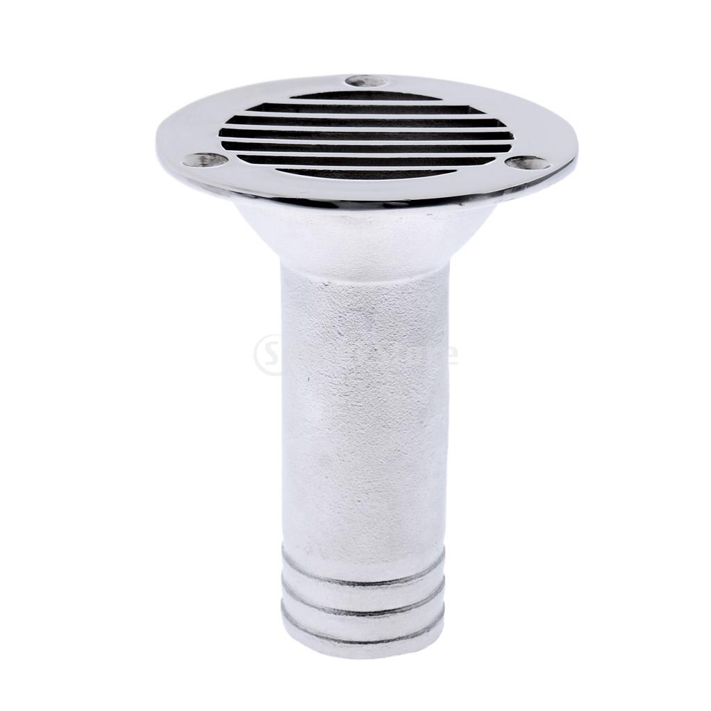Heavy Duty Polished 316 Stainless Steel Boat Deck Drain Scupper For Marine Boat Yacht Dinghy Sailboat