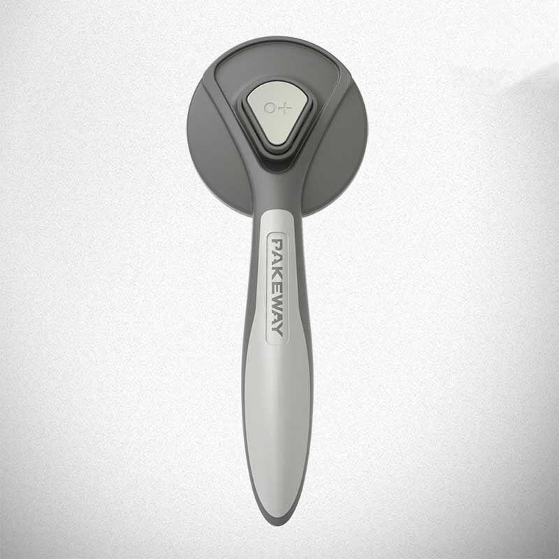 Huisdierhaarverwijdering naaldkam borstel katten hond vlooienkam automatische haarborstel trimmer huisdieraccessoires: Grijs