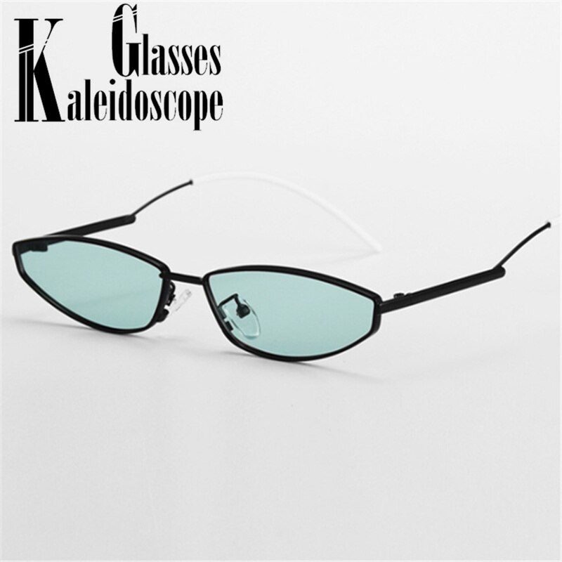 Retro Cat Eye Zonnebril Vrouwen Brand Metalen Frame Kleine Zonnebril Voor Mannen Classic 90 S Brillen Outdoor Bril UV400