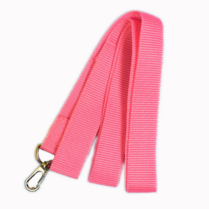 Billig bredde 2.5cm kjæledyr katt hund bånd nylon bånd til hunder 1.2m katter hunder sele halsbånd bånd bånd belte rosa blå farge: Rosa