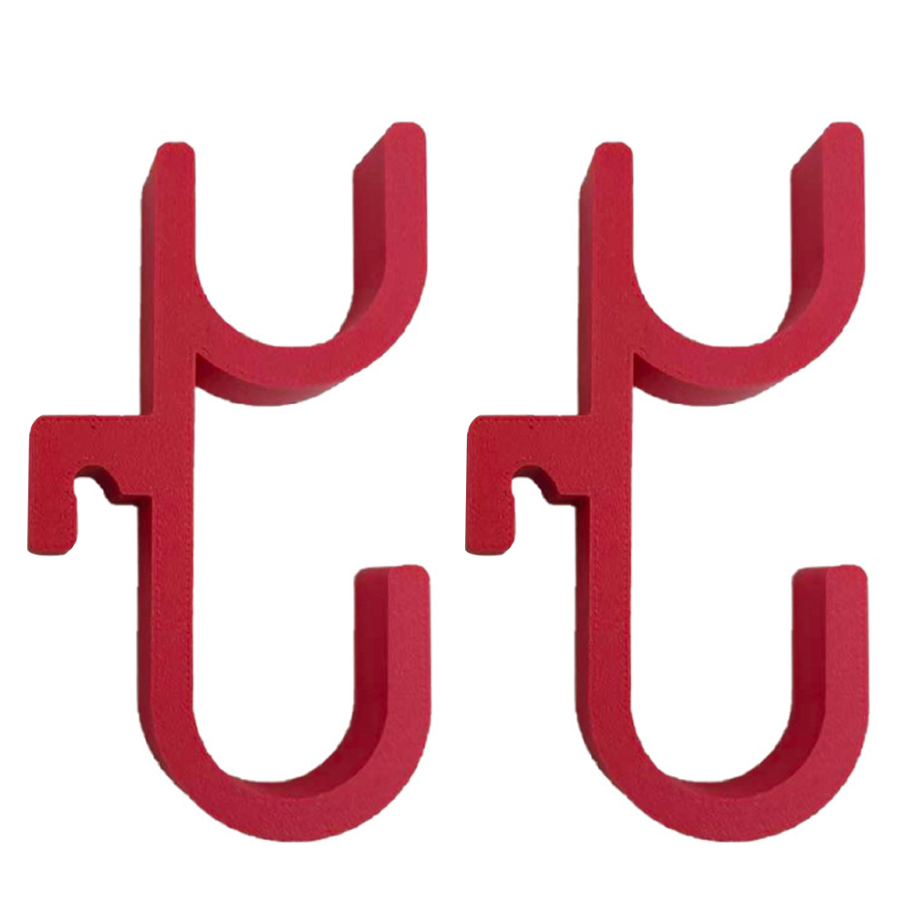 Universal 2Pcs Car Umbrella Hook Holder Trunk Interior Hanging Umbrella Mount Plant Towel Hook Car Organizer Hook Accessory: Silver