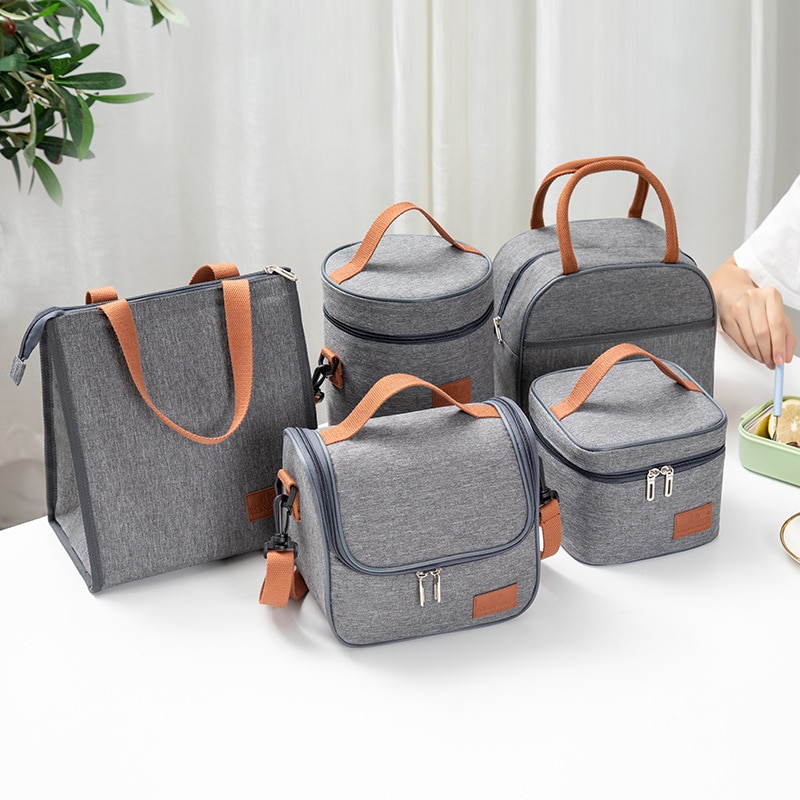 Grote Lunch Tas Oxford Thermische Voedsel Picknick Koeler Tote Handtassen Voor Mummie Zak Draagbare Geïsoleerde Lunch Tas Voor Kinderen Herbruikbare